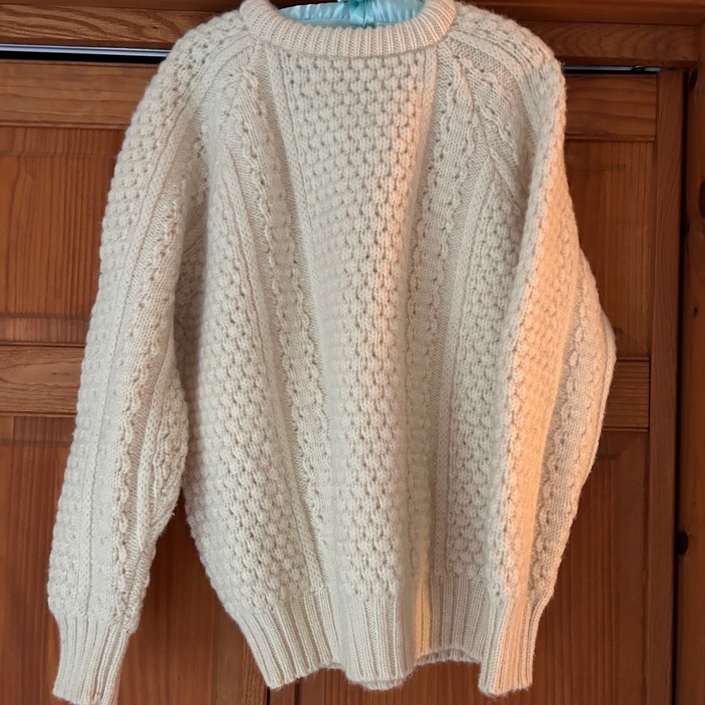 Patrick Malin wool size M Fisherman knit sweater